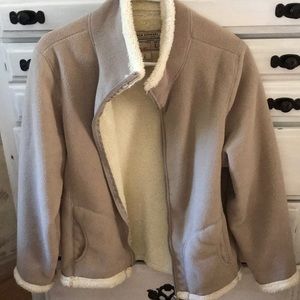 Fleece lined jacket
